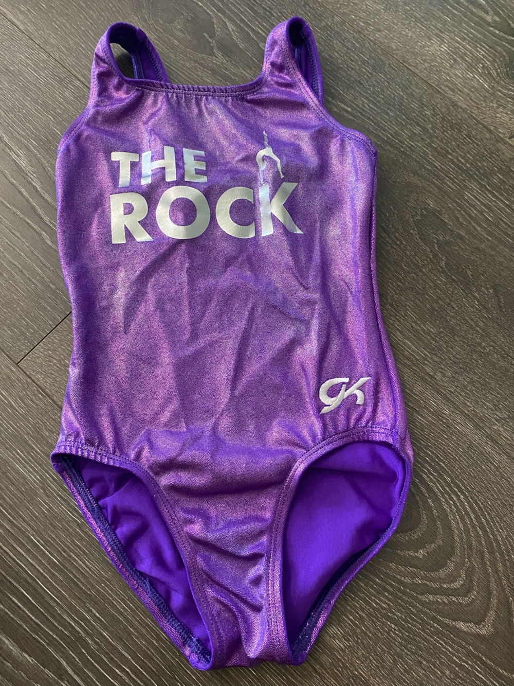 GK Shimmery Purple gymnastics leo